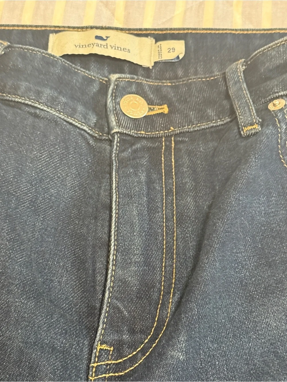 Vineyard Vines Mid Blue Audrey Ankle Straight Jeans